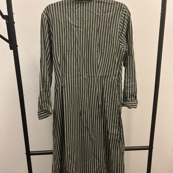 Loft Green Striped Dress - Picture 4 of 4